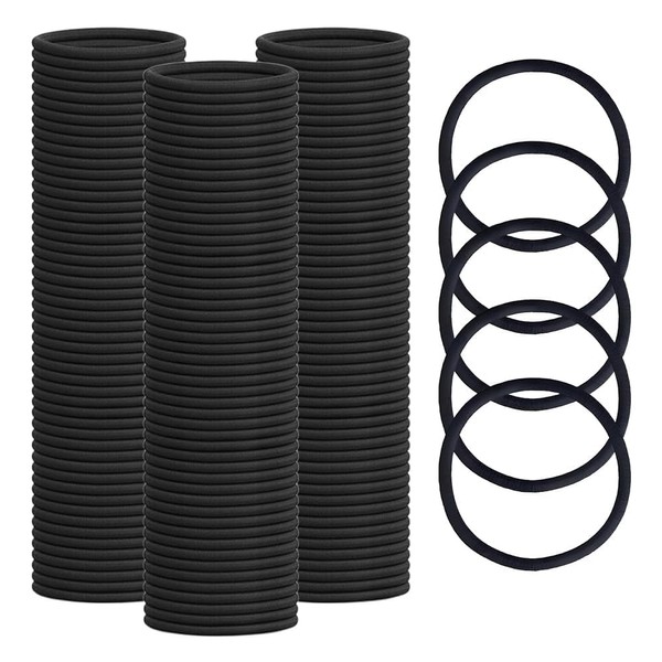 150 Pack 2mm Thin Elastic Hair Ties, Elastic Hairs Bands