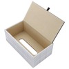 KINGFOM™ Rectangular Leather Tissue Box Tissue Holder for Home, Office,