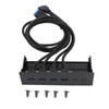 4 Ports USB 3.0 Faceplate, 5.25 Inch 5Gbps Stable Optical