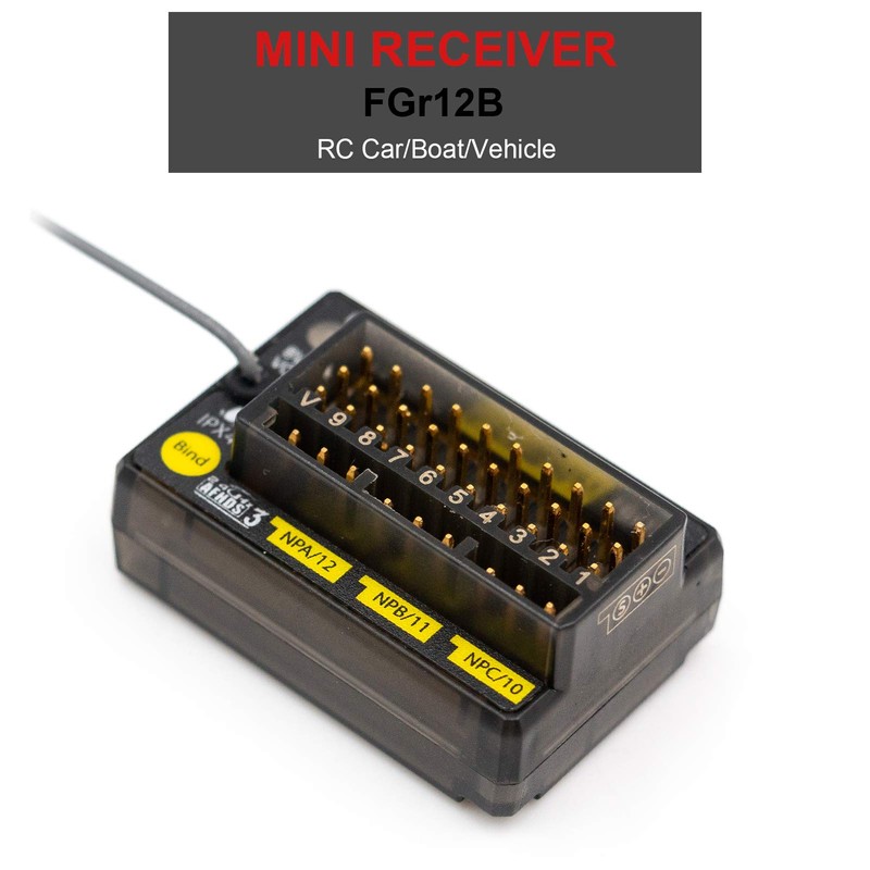 GoolRC Flysky FGr12B 2.4GHz 12CH Receiver PWM/PPM/I-Bus Data Output for