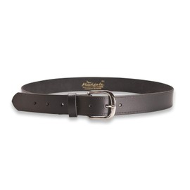 Hawkdale Leather Belt Men 1.25 Inch - Black, Brown Suit Trouser - Made In The UK # 804-400 [Black] [Small - 28" - 33" (71-84cm)]