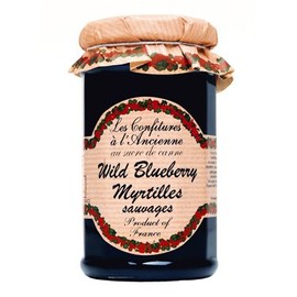 Blueberry Jam Andresy All natural French jam pure sugar cane 9 oz jar Confitures a l'Ancienne, Three