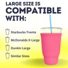 TahoeBay Iced Coffee Sleeves (4-Pack) Fits Large Drive-Thru Cups -