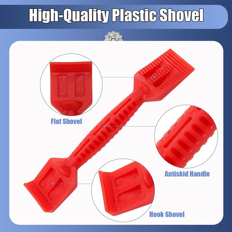 Window Glazing Tool Kit, 4PCS Heavy-Duty Glazing Tools, Red Window