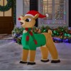 Gemmy Rudolph the Red Nosed Reindeer w/ Blinking Nose Christmas
