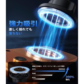 [2026 Magsafe Holder] Car Smartphone Holder, Magnetic, Multi-Angle Adjustment, Car Mount, Super Strong Suction, Car Smartphone Holder, 360° Rotation, Attachment in 1 Second, Cell Phone Holder, Vacuum