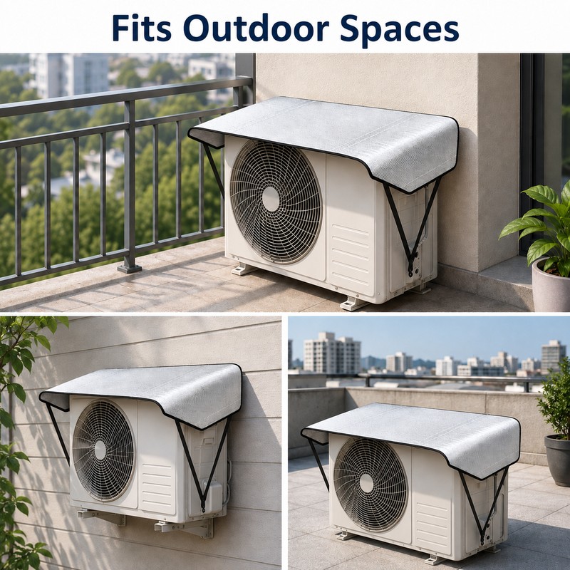 Outdoor Air Conditioner Cover – Waterproof Rainproof Dust Cover for