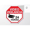 Letrero Anuncio Señal: Video Vigilancia 24 Horas Con Ojillos