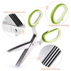 Herb Scissors, X-Chef Multipurpose 5 Blade Kitchen Herb Shears Herb