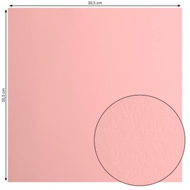 Vaessen Creative Florence Cardstock Paper Pink 216gsm Square 12" x 12" 20 Pack Smooth for Scrapbooking, Card Making, Die Cutting and Other Paper Crafts