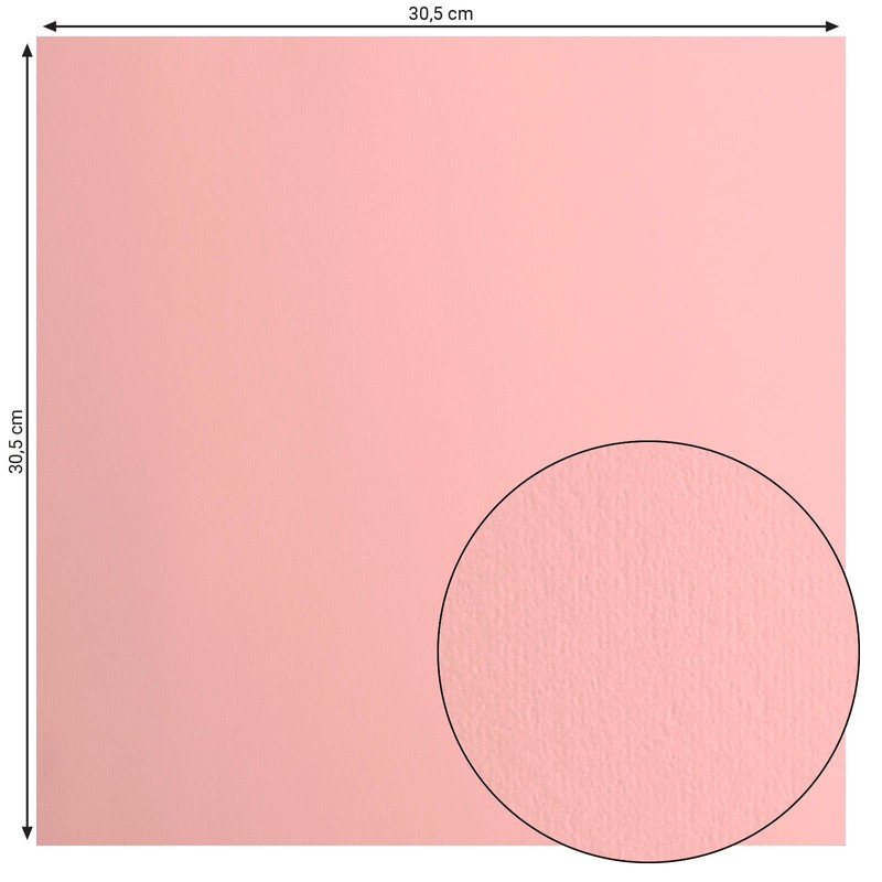 Vaessen Creative Florence Cardstock Paper Pink 216gsm Square 12" x