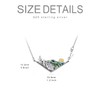 PELOVNY Christmas Gifts 3D Mountain Range Necklace for Women S925