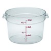 Cambro RFSCW12135 Cambro Clear Round Container, 12 Quart Pack of