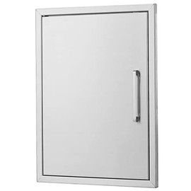 BBQ Access Door Stainless Steel,Overall-Size:20 by 27 Vertical Single Door Reversible Open Left or Right,Flush Mount for Outdoor Kitchen