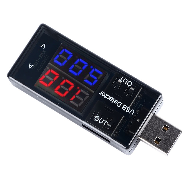 USB Tester High Accuracy Dual Display USB Multimeter for Voltage