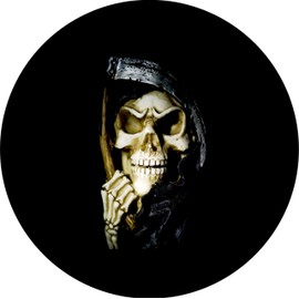 Tire Cover Central Skull Grim Reaper Spare tire Cover (Custom Made to Your tire Size-See menu)