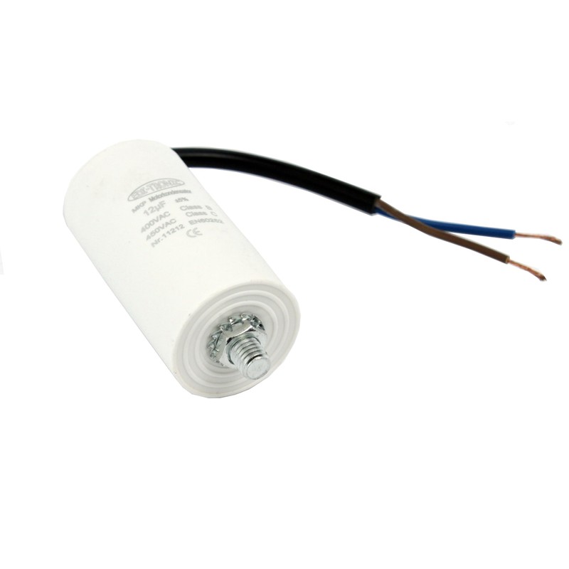Starting Capacitor, Motor Capacitor, Working Capacitor, Cable 12 μF, 450