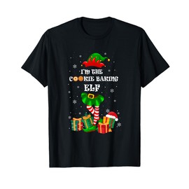 The Cookie Baking Elf Christmas Matching Family Pastry Chef T-Shirt