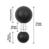Gorise 1" To 17mm Ball Mount Adapter Arm Converter 25mm-17mm