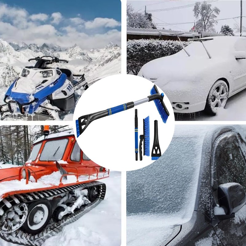 Extendable Snow Brush & Ice Scraper for Car Windshield –