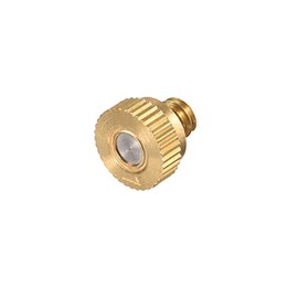 uxcell Brass Misting Nozzle - 10/24 UNC 0.1mm Orifice Dia Replacement Heads for Outdoor Cooling System