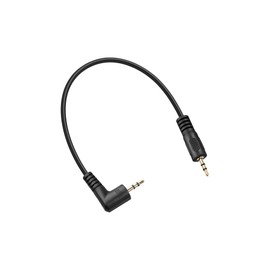 PNGKNYOCN Right Angle 2.5mm Audio Aux Cable, 90 Degree Angle 2.5mm TRS Male to 2.5mm Male Headset Headphone Stereo Audio Adapter Cable (90 Degree to Straight, 0.3M)