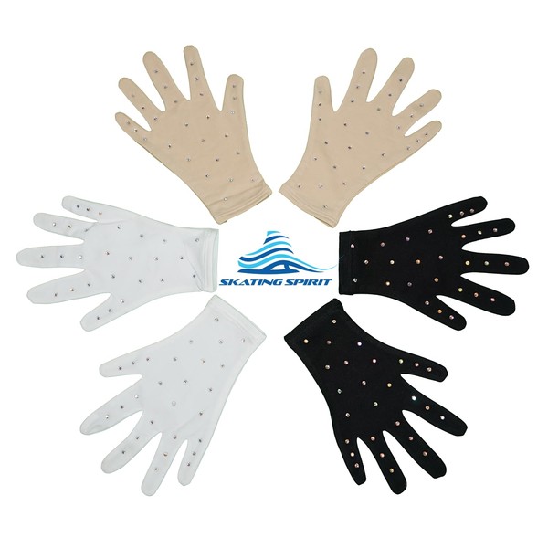 Skating Spirit Thermal Figure Skating Competition Gloves (1 pair) Sparkle
