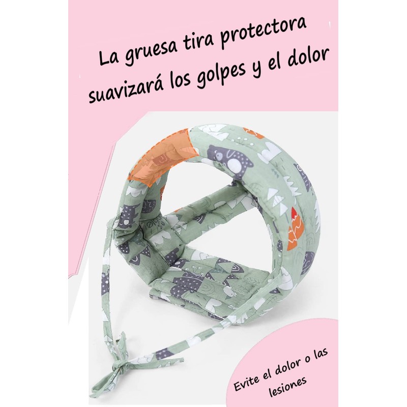 FRACE Casco Protector DE Cabeza para Bebe (Verde Claro)