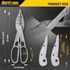 HURRICANE 12 Inch Aluminum Tin Snips with Replaceable Blades. Lightweight