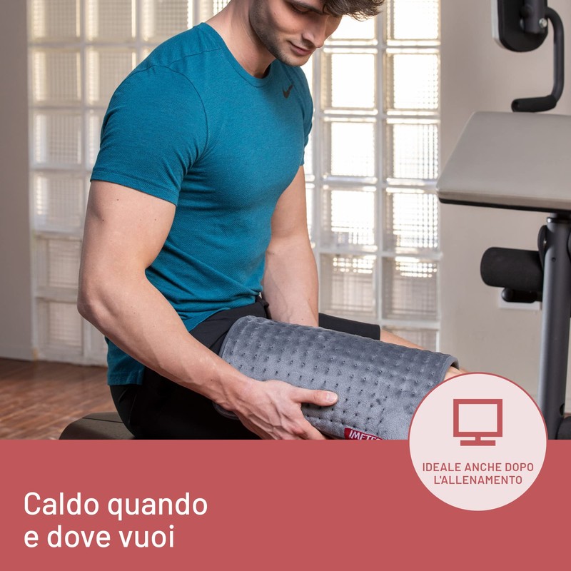 Imetec Intellisense Essential, Termoforo Multiuso, Cuscino Termico, 40x35 cm, Tessuto