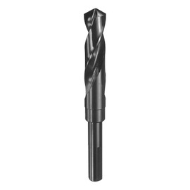 HARFINGTON 18.5mm Drill Bit 1/2" Reduced Shank 3-Flat 4341 High Speed Steel 118 Degree Standard Point for Plastic Wood Copper Aluminum Iron Medium Soft Metal