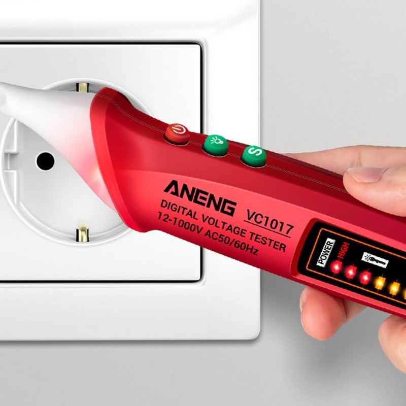 12V-1000V Voltage Tester: Adjustable Sensitivity Voltage Detector Pen AC Voltage