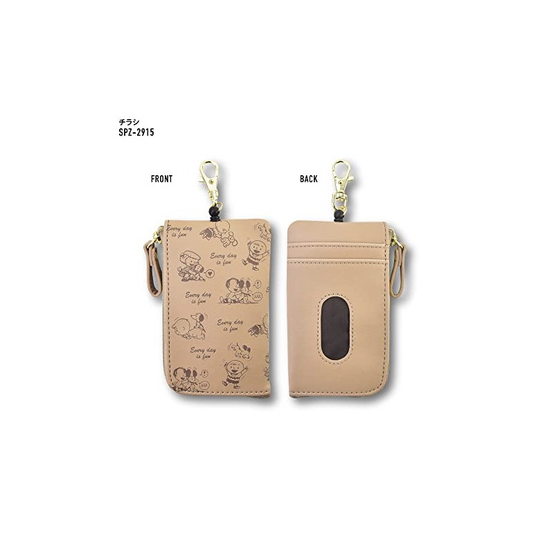 Snoopy Key Case, Pass Case, Commuter Holder, Card Case, Reel