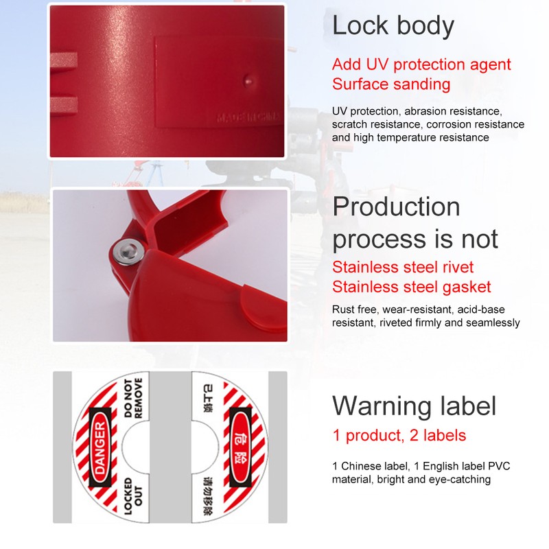 Gate Valve Lockout Device Plastic Outdoor Water Hose Protector Valve