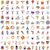 AUCEKO 100PCS Circus Stickers,Circus Clown Stickers,Teens Boys and Girls Sticker