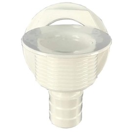Th Marine APD-2-DP T-h Marine Straight Barbed All-purpose Drain - White