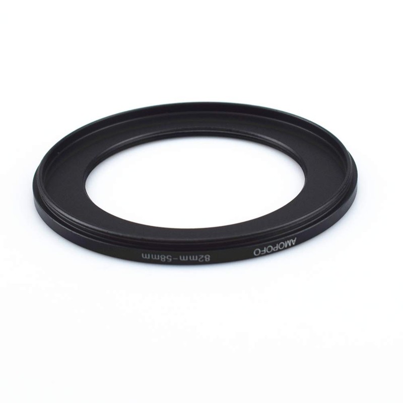 82 mm - 58 mm step-down rings filter adapter ring