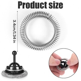 Tinoaly 2pcs Spring Coils for Nespresso Aeroccino 3/4 / Plus Whisk, Stainless Steel Milk Frother Whisk Spiral Coils Ring Replacement Parts for Nespresso Milk Frother Whisks Accessories