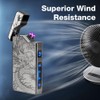 LcFun Electric Lighter - USB Rechargeable, Dual Arc Plasma Lighter,