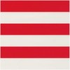 Caspari Awning Stripe Red & White Roll Wrap - includes