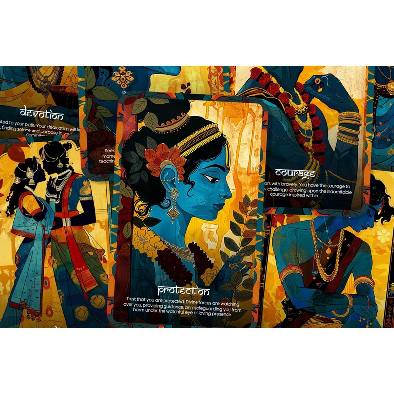 Ibiza Tarot Krishna's Divine Guidance Oracle - 22 Oracle Cards