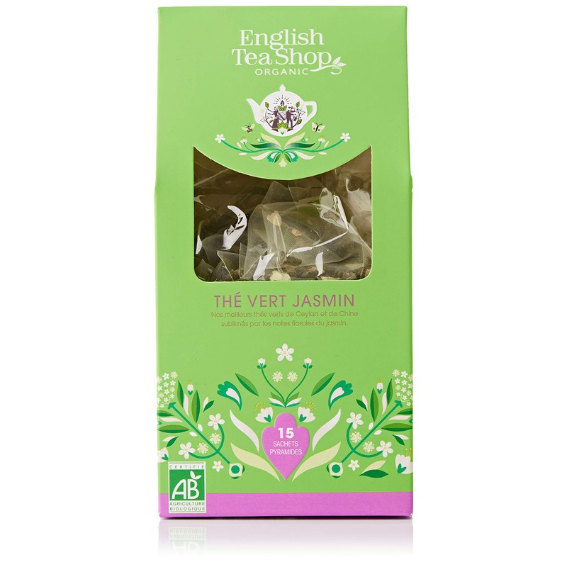 English Tea Shop Organic Jasmine Green Tea Loose Leaf, 30