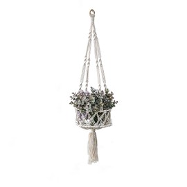DTSFHTDAL 1PCS Macrame Hanging Cat Hammock Indoor Cat Bed Swing Cat's Nest Hanging Basket Cat Hammock Macrame Handwoven Pet Hanging Basket (Fruit Basket)