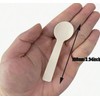 Paquete de 200 Cucharas Desechables de Madera diseño REDONDO. -