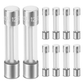 10Pcs 5304509451 20A 125V Microwave Fuses for GE Frigidaire Microwaves, 20 Amp 125 Volt 6X30MM Oven Fuses Replacement Models WB27X11138 5304464087 5304488359 AP5648907 PS5136235, and More