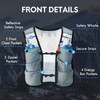 Haimont Running Vest Hydration with 2 TPU Soft Flasks for