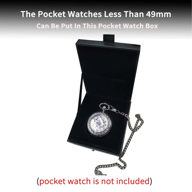 Kchss Box For Pocket Watches Portable Single Pocket Watch Case