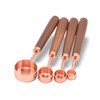 8 Pcs Stainless Steel Rose Gold Measuring Cups and Spoons