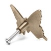 Denpetec 10 Pcs Butterfly Alloy Cabinet Knobs,Vintage Butterfly Shape Drawer