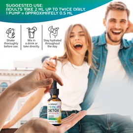 NutraPep Zeolite Detox Drop for Adults - Natural Easy Detox to Clean Toxins - Advanced Clinoptilolite Liquid Supplement for Whole Body Cleanse Support - Gluten Free Sugar-Free Vegan